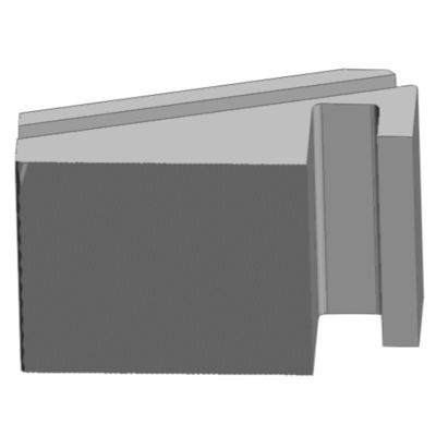 Pinza 005 E1 de aço de fresagem CNC com método de usinagem CNC e 88.0x56.0x39.0 mm
