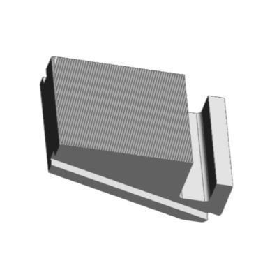 Pinza 005 E1 de aço de fresagem CNC com método de usinagem CNC e 88.0x56.0x39.0 mm