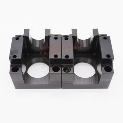 Peças de usinagem CNC personalizadas de alta precisão profissional com superfície de pulverização anodizada