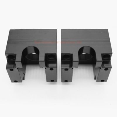 Peças de usinagem CNC personalizadas de alta precisão profissional com superfície de pulverização anodizada