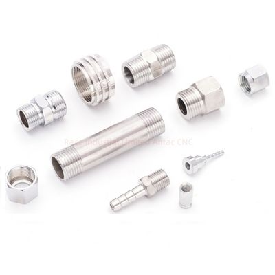 Peças de torneamento CNC de precisão industrial 0,01 mm Tolerância Aplicações de eletrônica automóvel Componentes personalizados