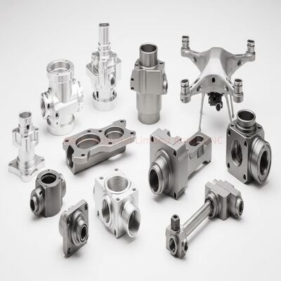 Peças de usinagem CNC de precisão 0,03 Superfície rugosidade Superfície anodizada Dimensões personalizadas Componentes
